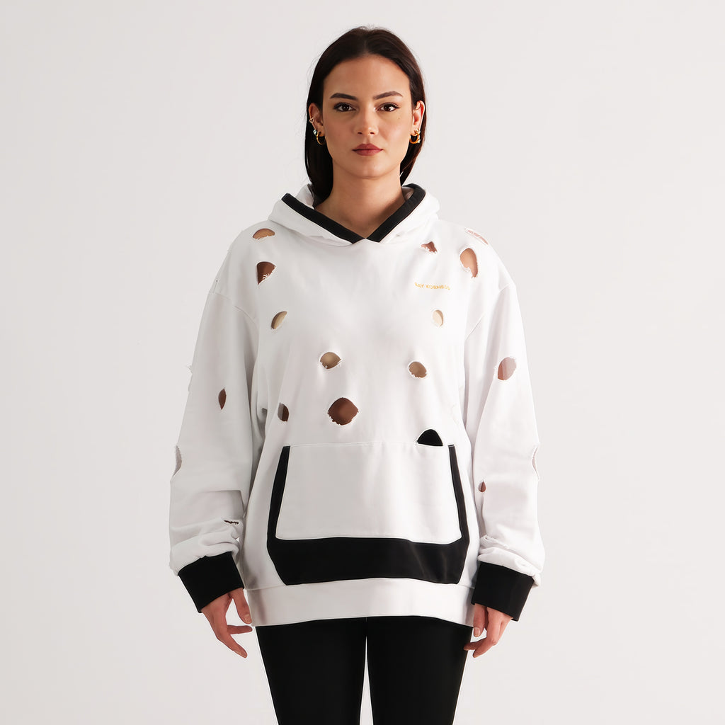 Relaxed Fit Hooded Sweater 002