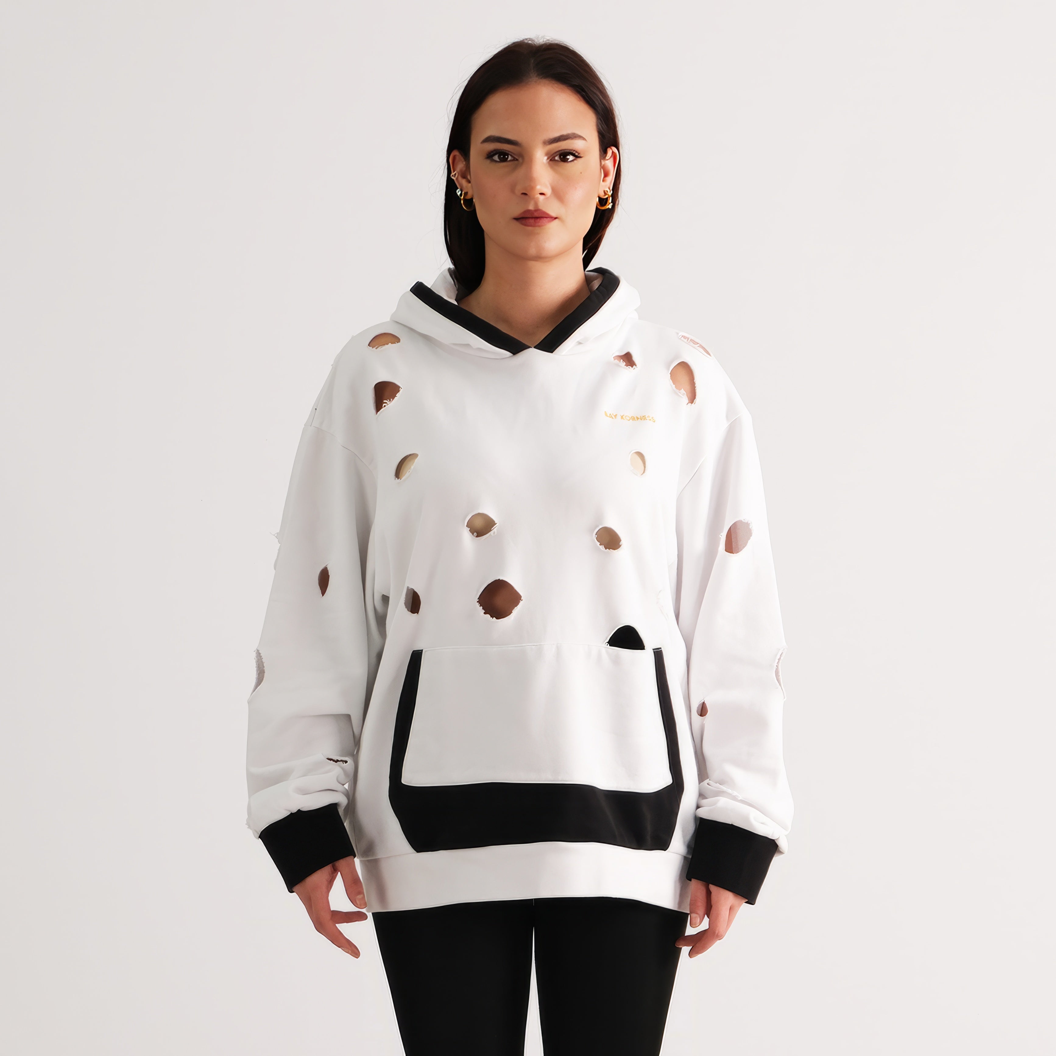 Relaxed Fit Hooded Sweater 002