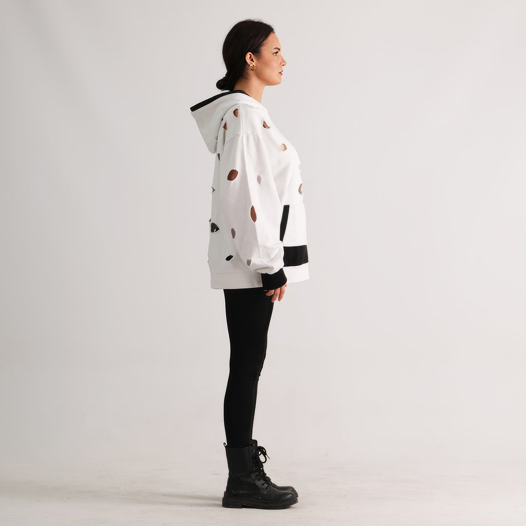 Relaxed Fit Hooded Sweater 002