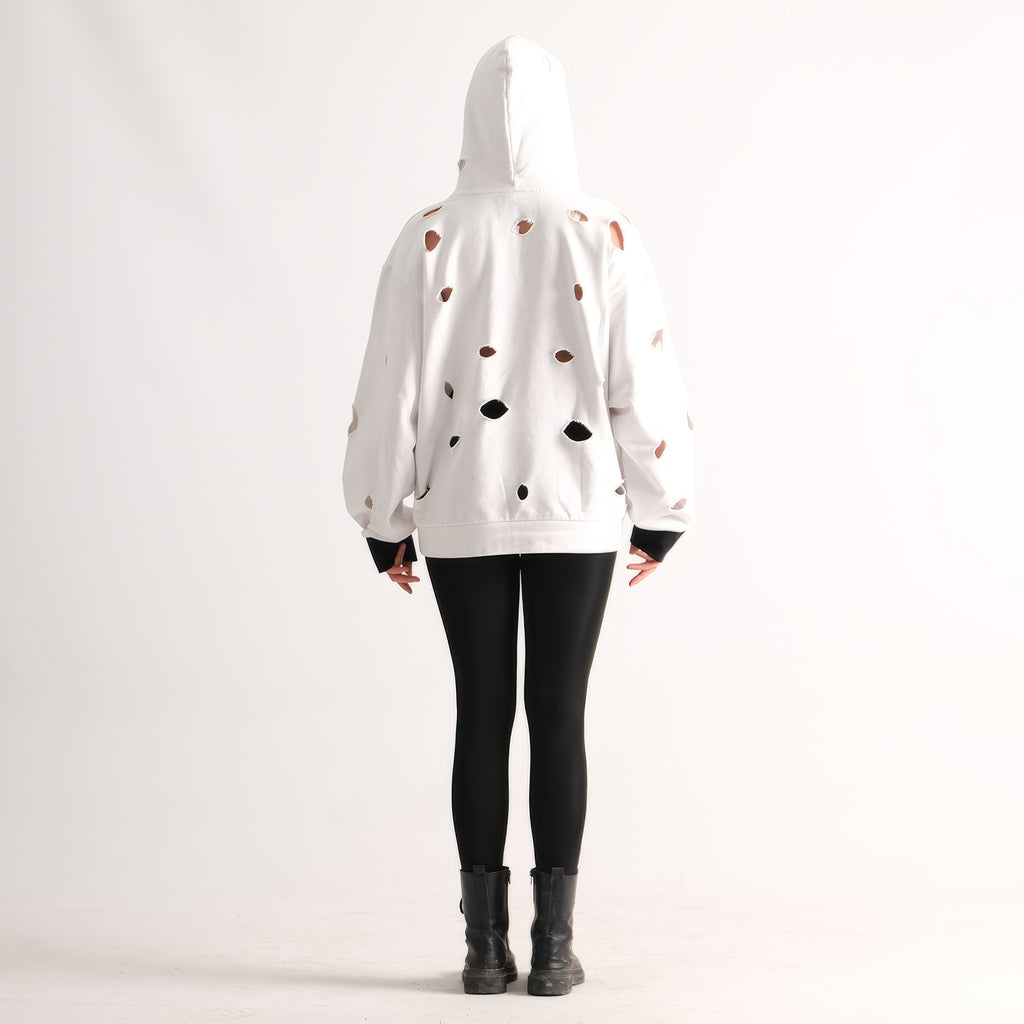 Relaxed Fit Hooded Sweater 002