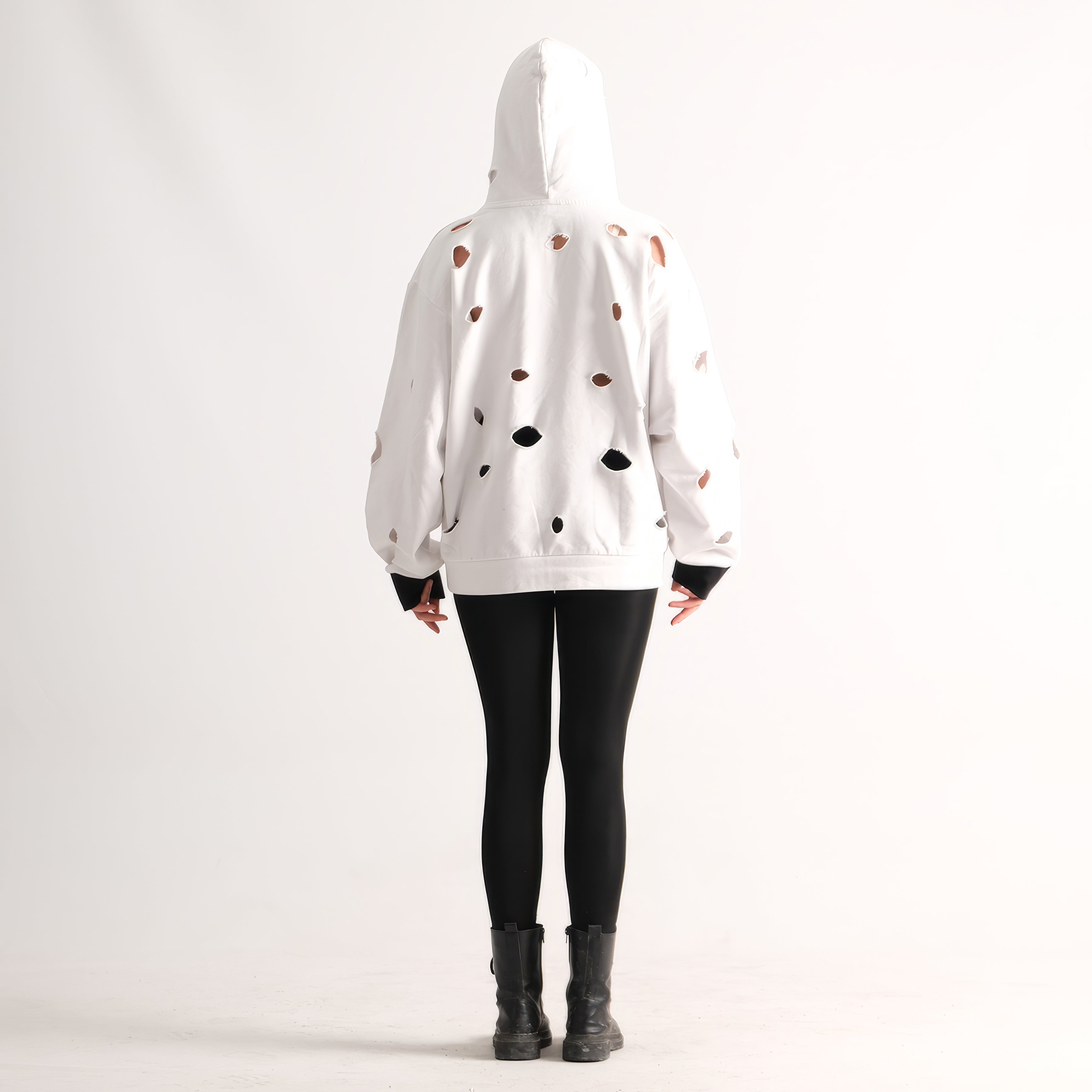 Relaxed Fit Hooded Sweater 002